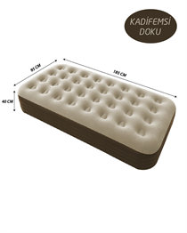 TEK KİŞİLİK YÜKSEK ŞİŞME YATAK