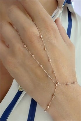 925 ayar Gümüş Üzerine Rose Altın Kaplama Dorika Detaylı Şahmeran