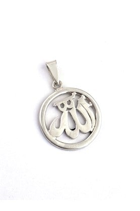 Allah Yazılı 925 Ayar Gümüş kolye ucu