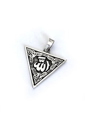 Allah yazılı 925 ayar gümüş kolye ucu