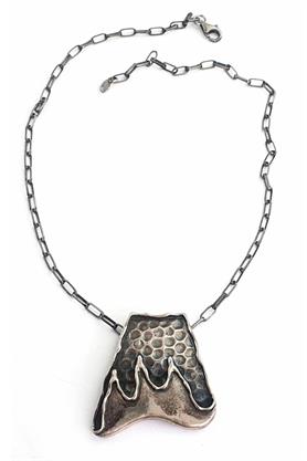 Osevia 925 ayar Gümüş Tasarım El İşi kolye 