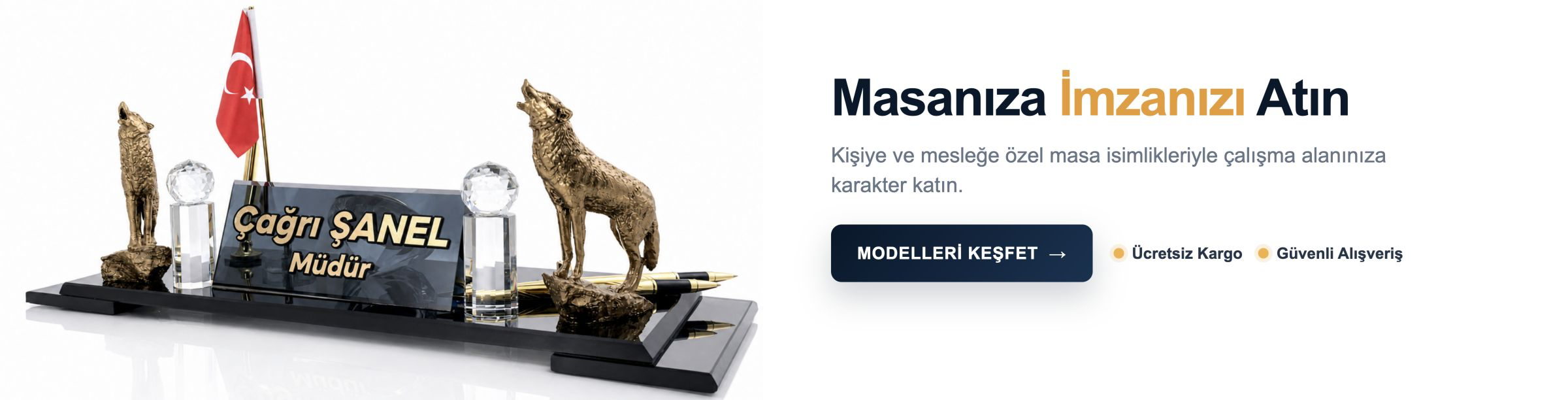 Masa İsimliği - Kendi İmalatımız