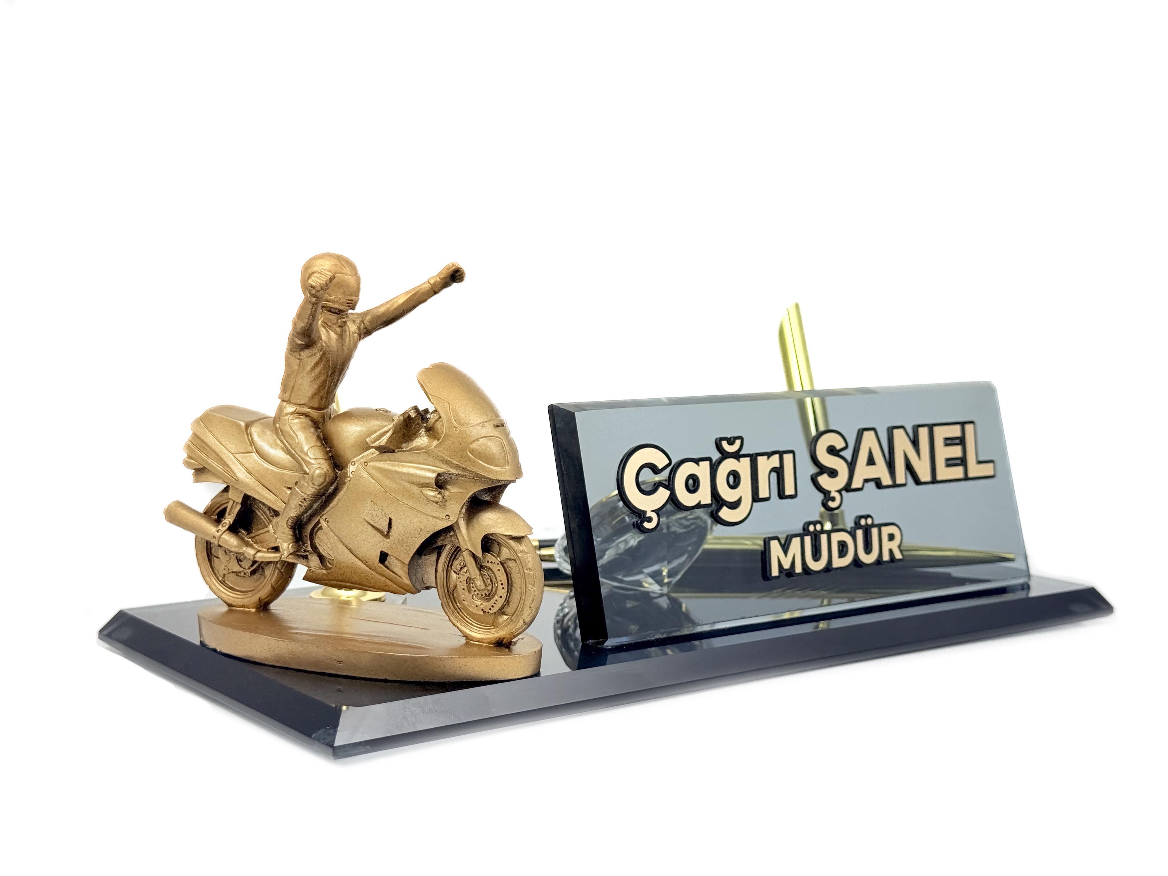 Motor Biblolu, Kabartma Yazılı Masaisimliği, İsimlik Modelleri