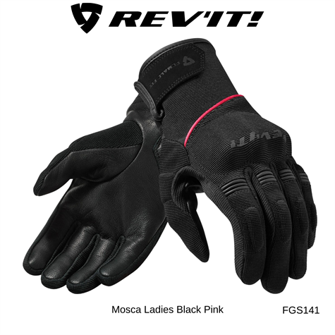 Revit Gloves Mosca Ladies Black Pink