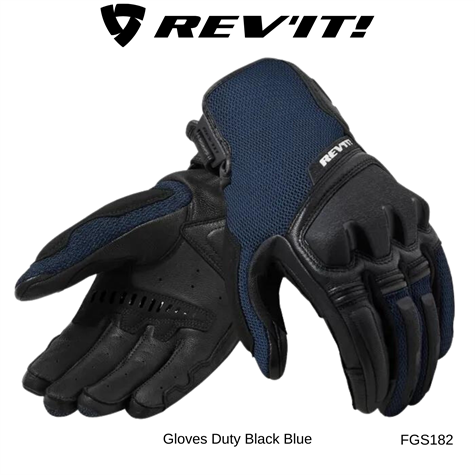 Revit Gloves Duty Black Blue