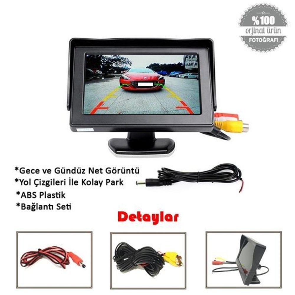 EKRAN MONITÖR 4,3 TFT LED
