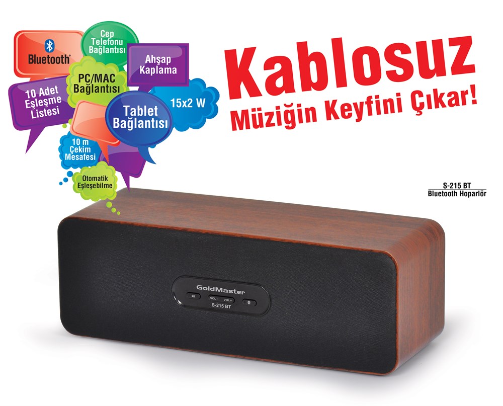 Goldmaster S-215 BT Bluetooth Hoparlör
