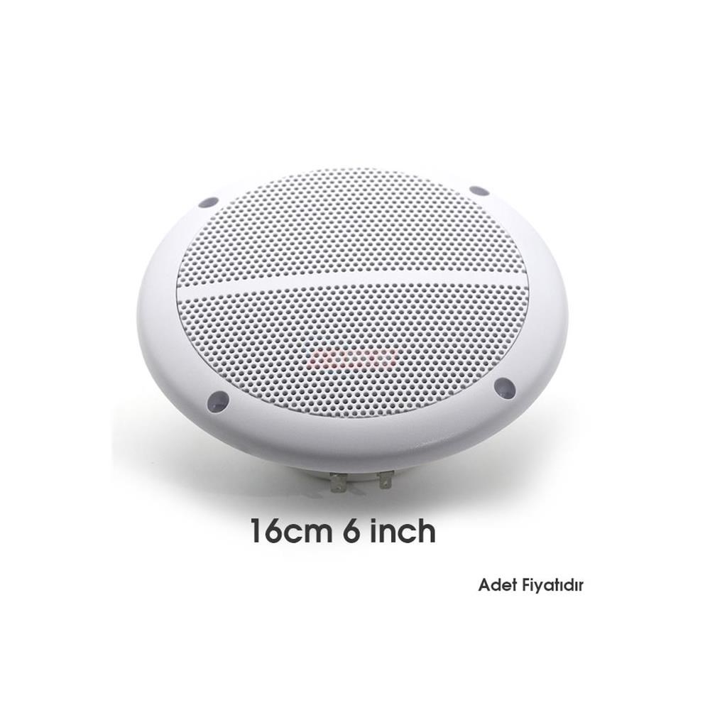 Hoparlör 16cm 6 inch Beyaz Marine