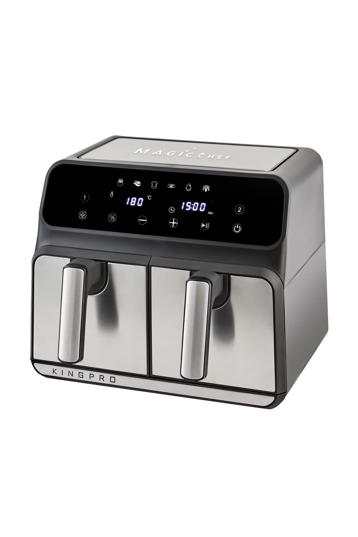 Kyf28 Magicchef Çift Sepetli Sıcak Hava Fritözü 8 Litre Xxl