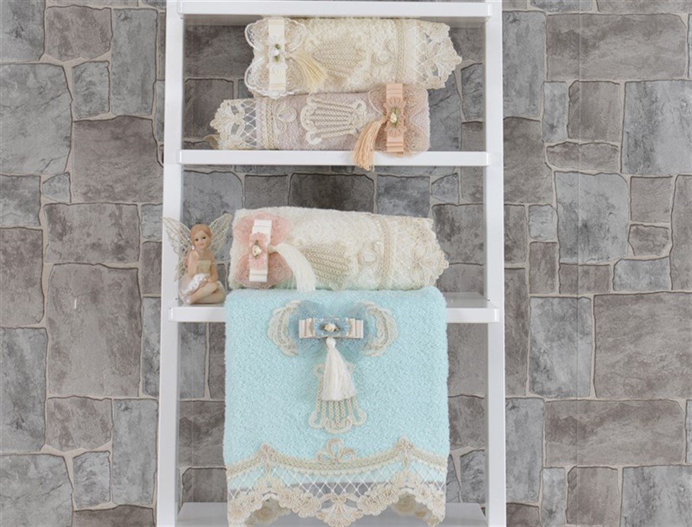 Minteks Princes  50x90 Havlu Marlene Krem