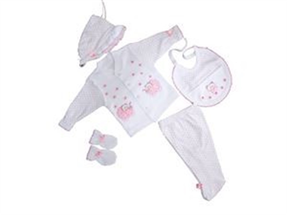 Sema Bebe 5'li Set - Açık Pembe 8682476853162