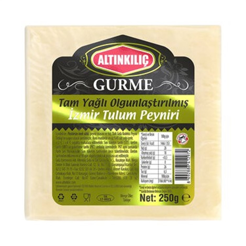 Altınkılıç Tam Yağlı Olgunlaştırılmış İzmir Tulum Peyniri 250 gr