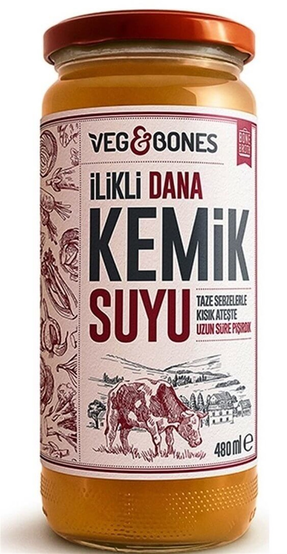 Veg& Bones Dana İlikli Kemik Suyu (480 ml)