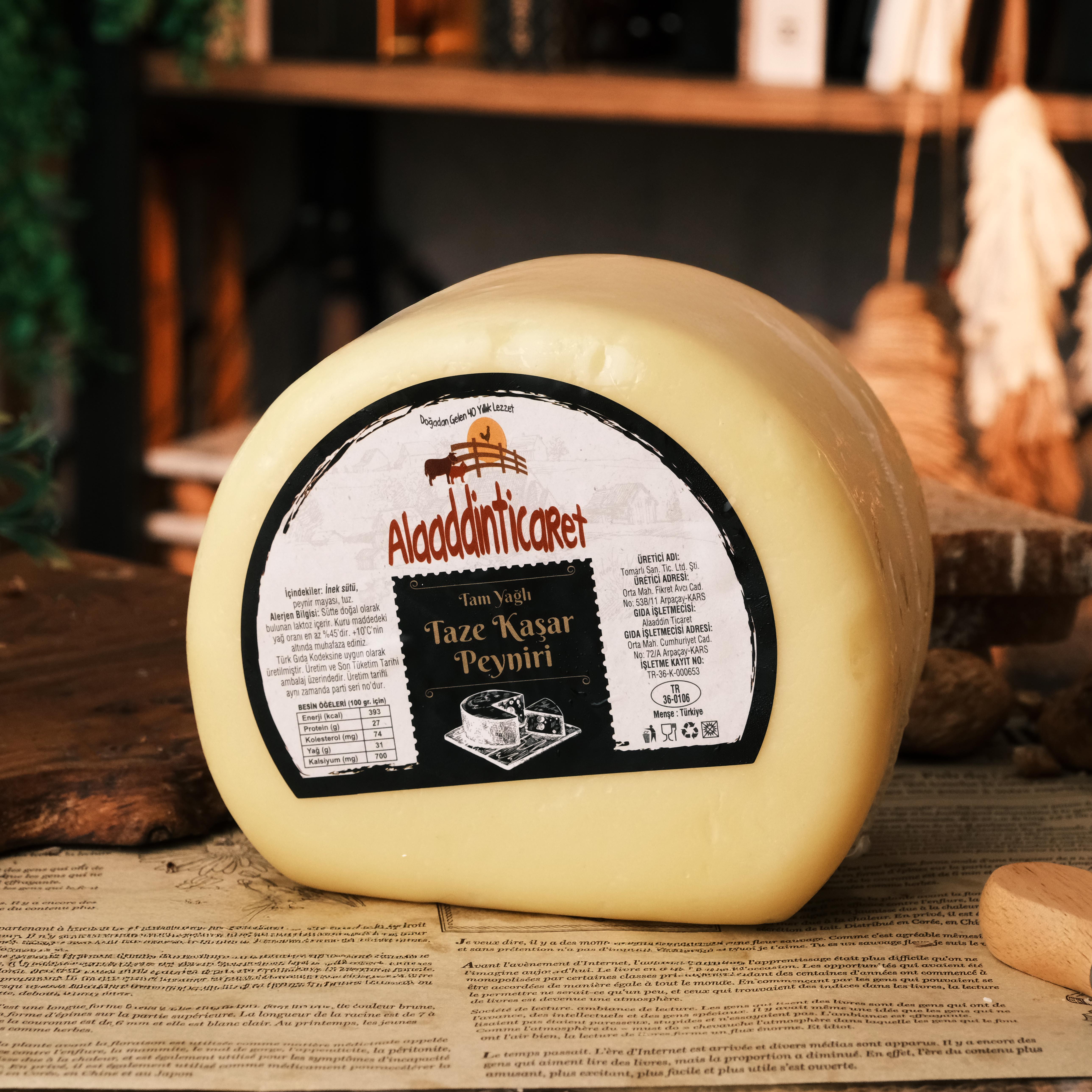 Tam Yağlı Taze kaşar 1.85/ 2 KG Arası