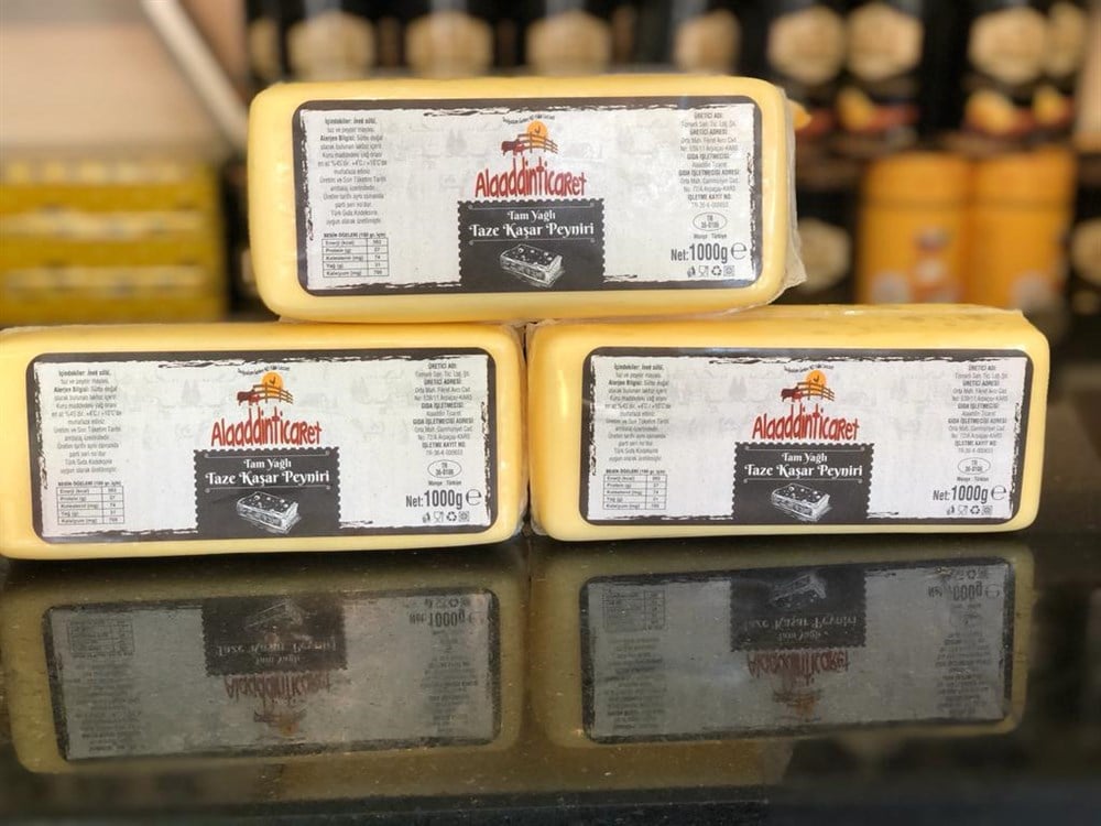 Tam Yağlı blok kaşar 1 kg