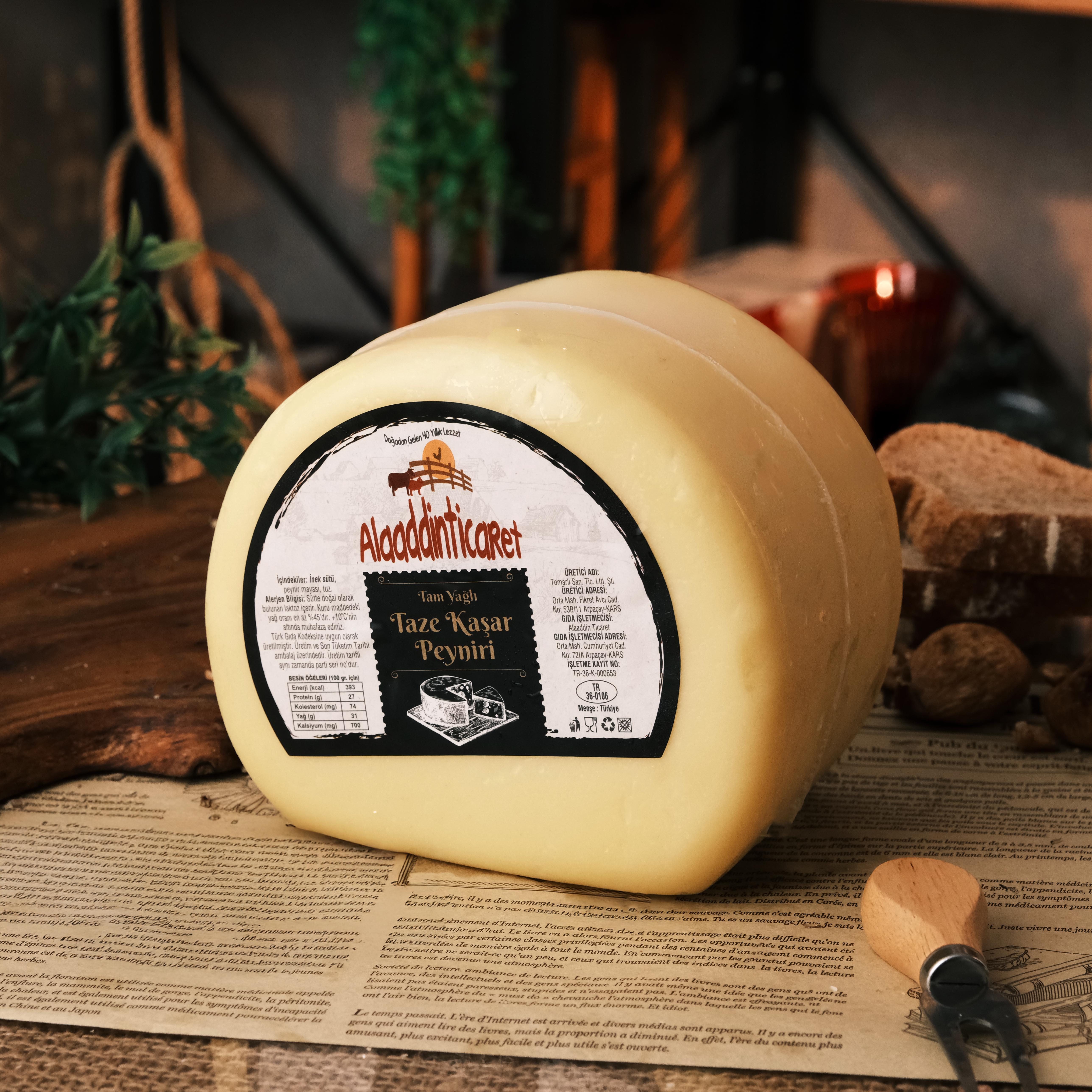 Tam Yağlı Taze kaşar 1.85/ 2 KG Arası