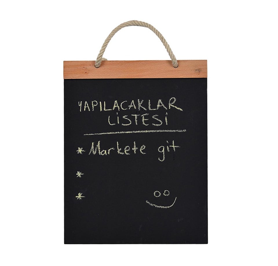 Ahşap Notluk Yazı Tahtası