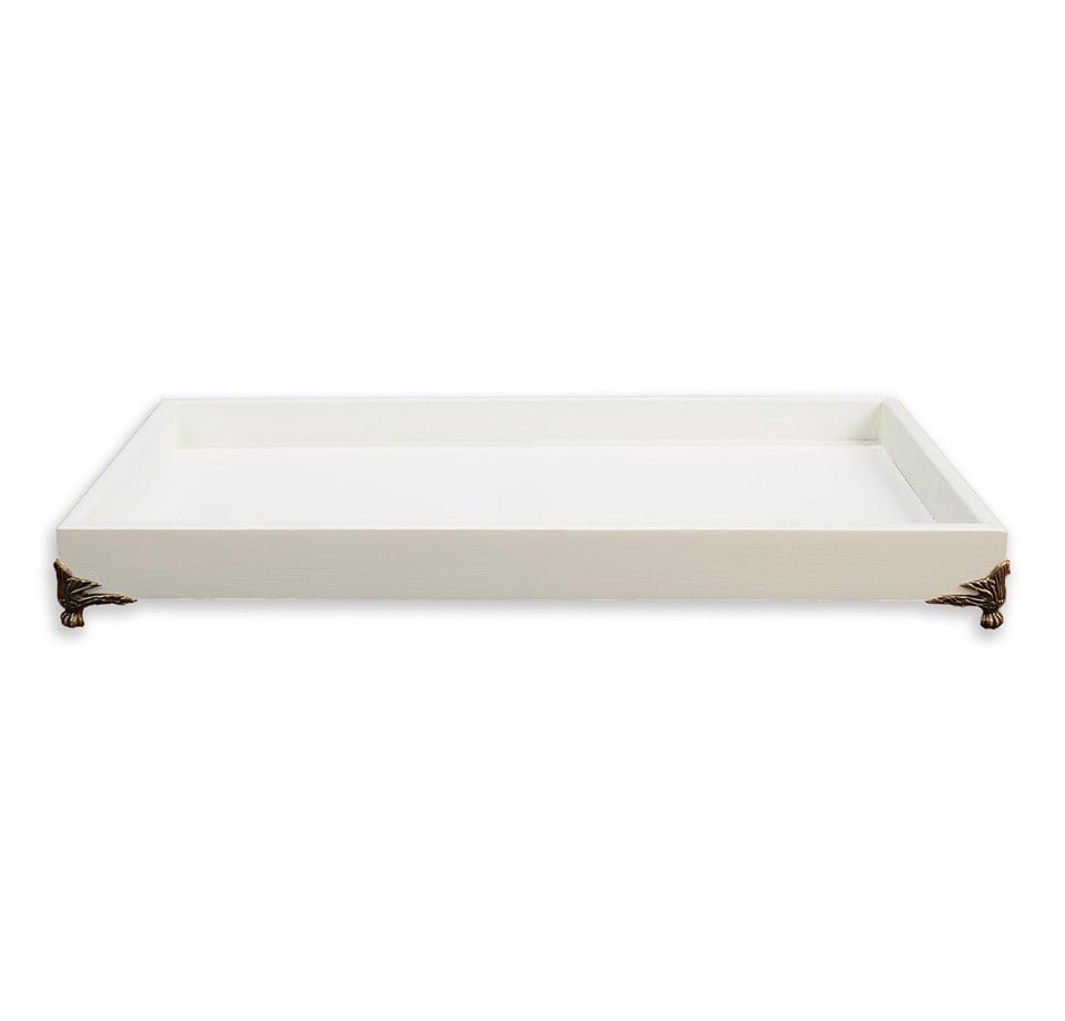 Barocco Metal Ayaklı Dekoratif Tepsi