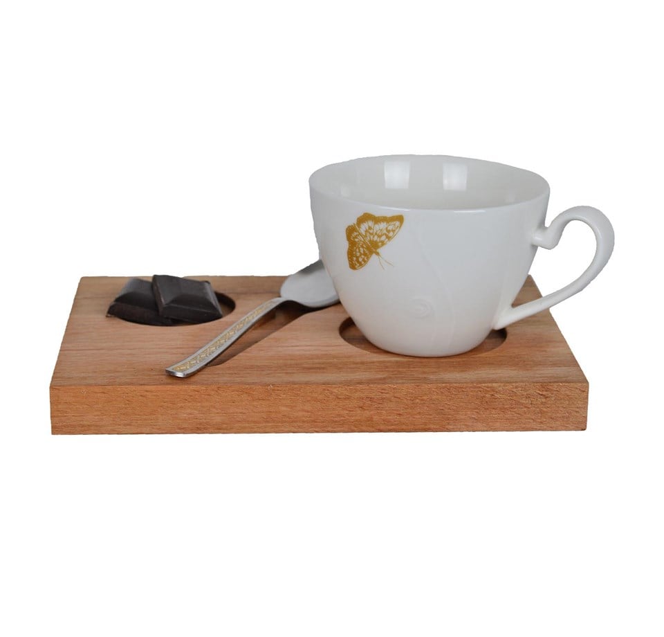 Ahşap Kahve Sunum Seti