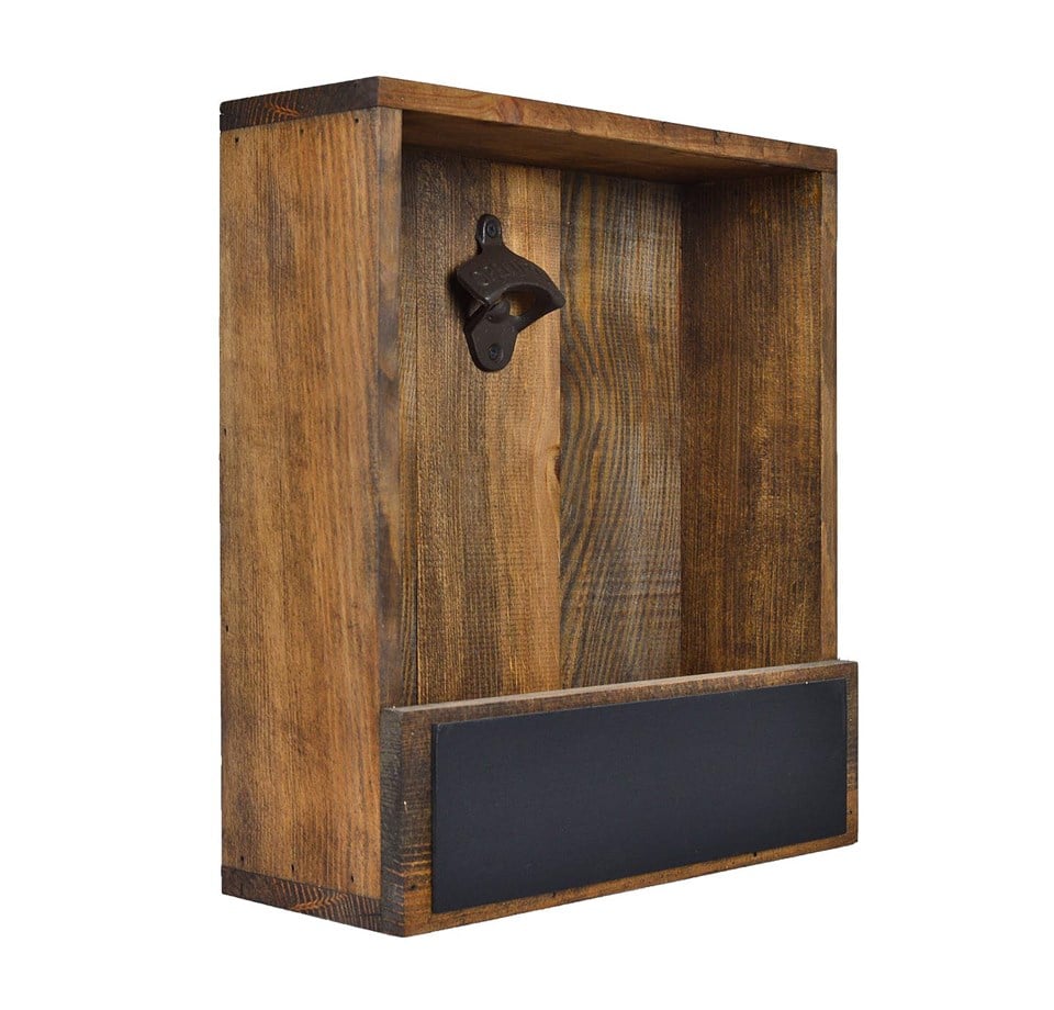 Ahşap Duvar Tipi Şişe Açacağı