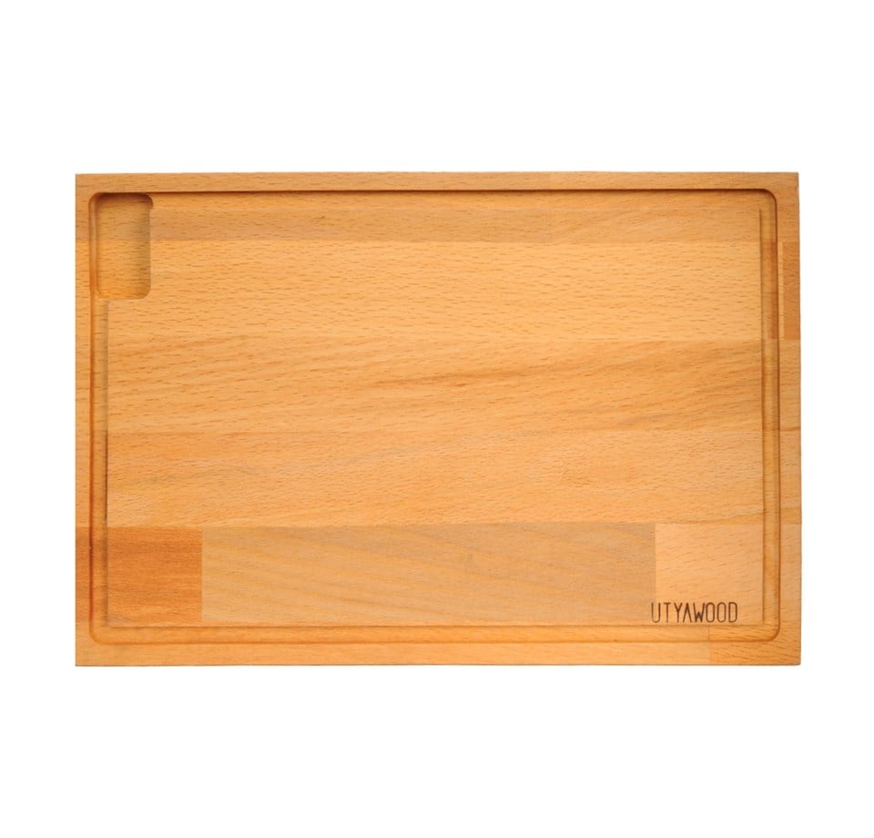 Kanallı Ahşap Sunum Tabağı