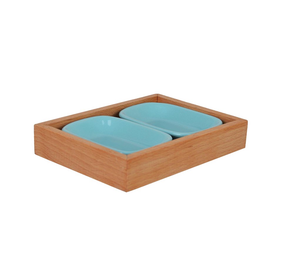 Kaseli Ahşap Kahvaltı Seti