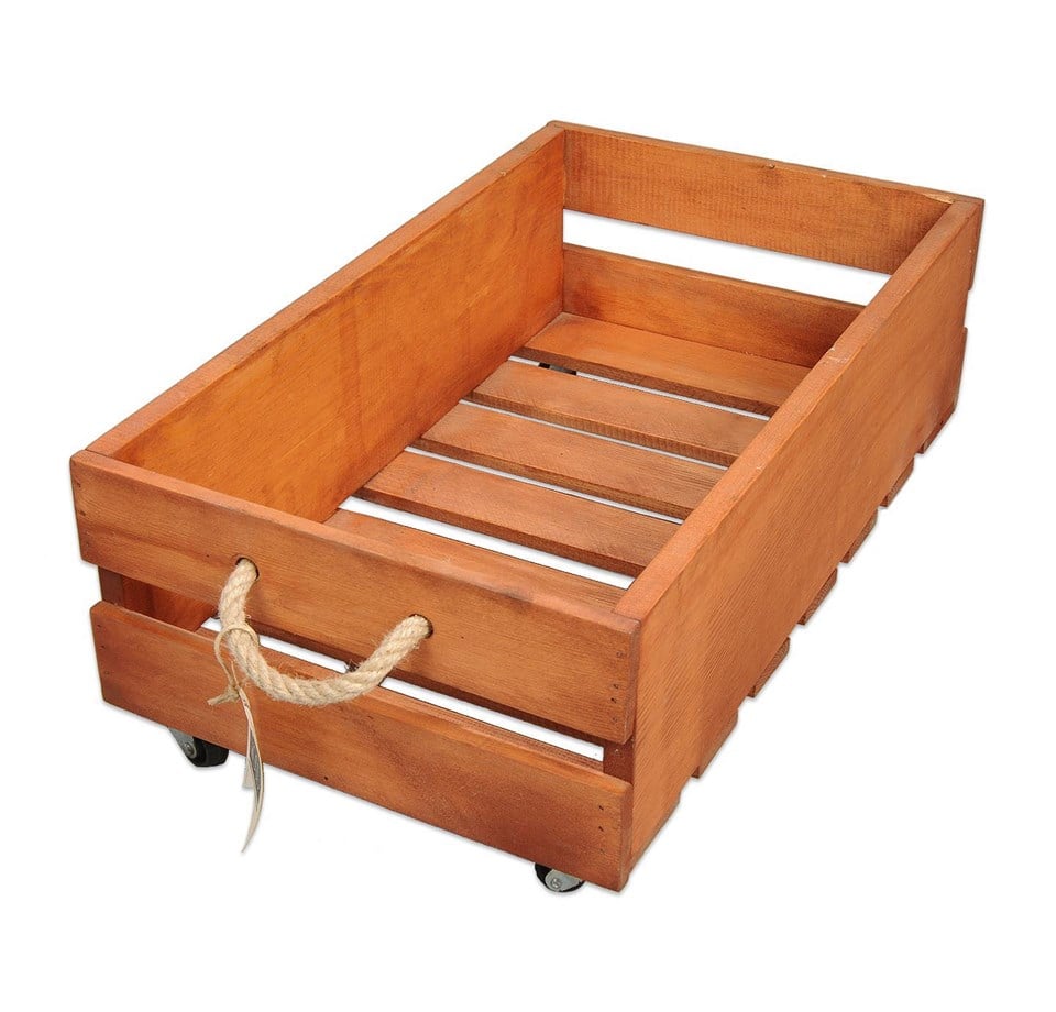 Orabella Tekerlekli Ahşap Kasa