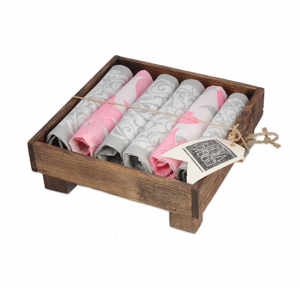 Raisa Ahşap Ayaklı Peçetelik