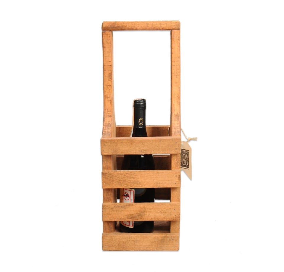 Vino Ahşap Tekli Şarap Kasası