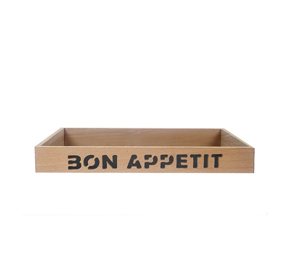 Bon Appetit Ahşap Servis Tepsisi