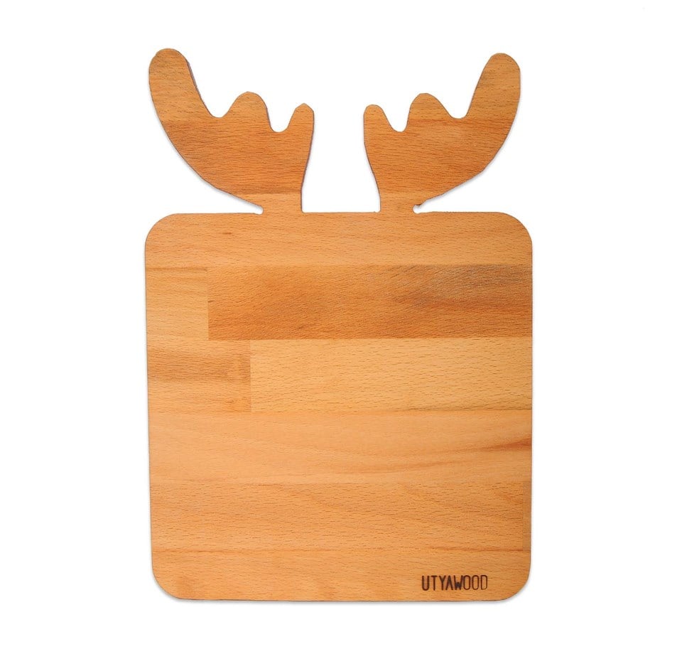 Deer Ahşap Sunum Tabağı
