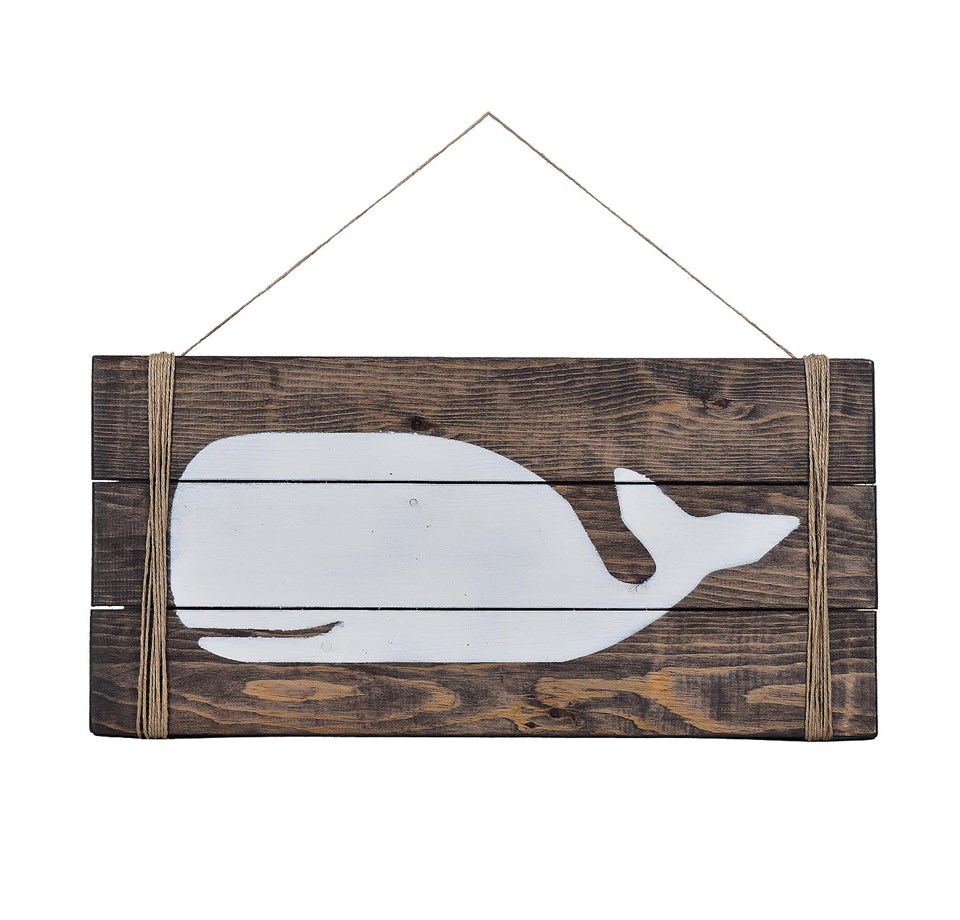 Whale Baskılı Balina Ahşap Tablo