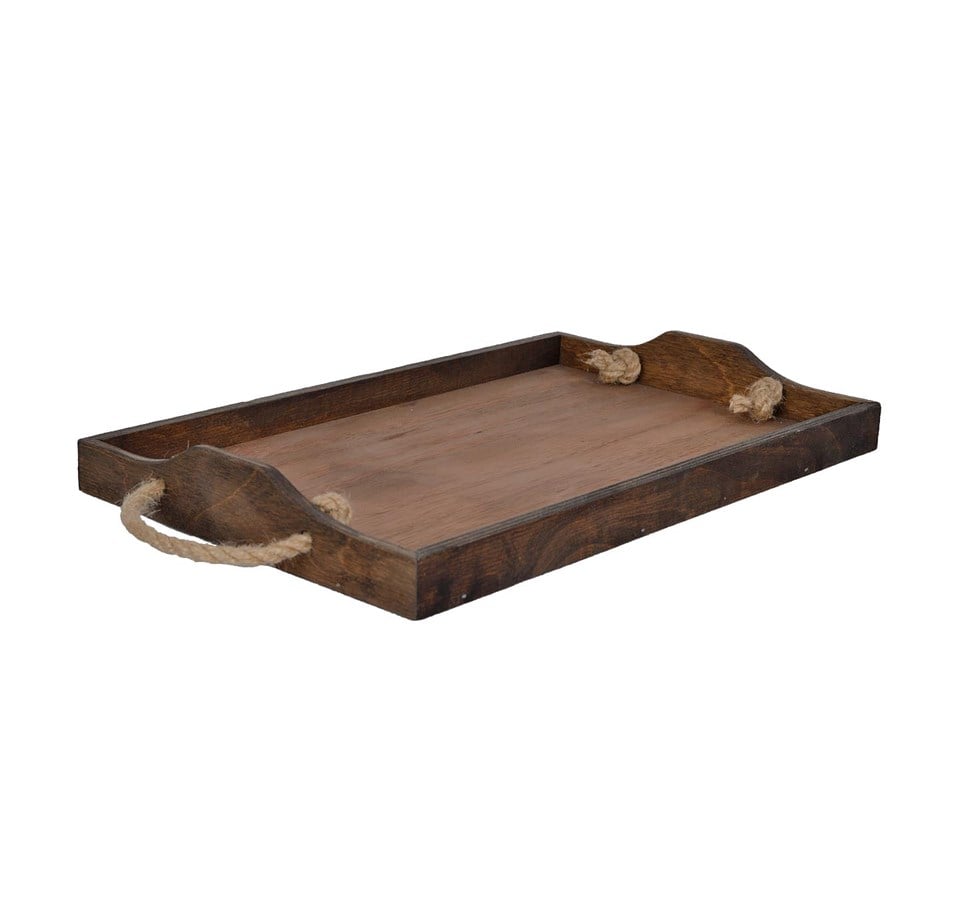 Ahşap Vintage Servis Tepsisi 