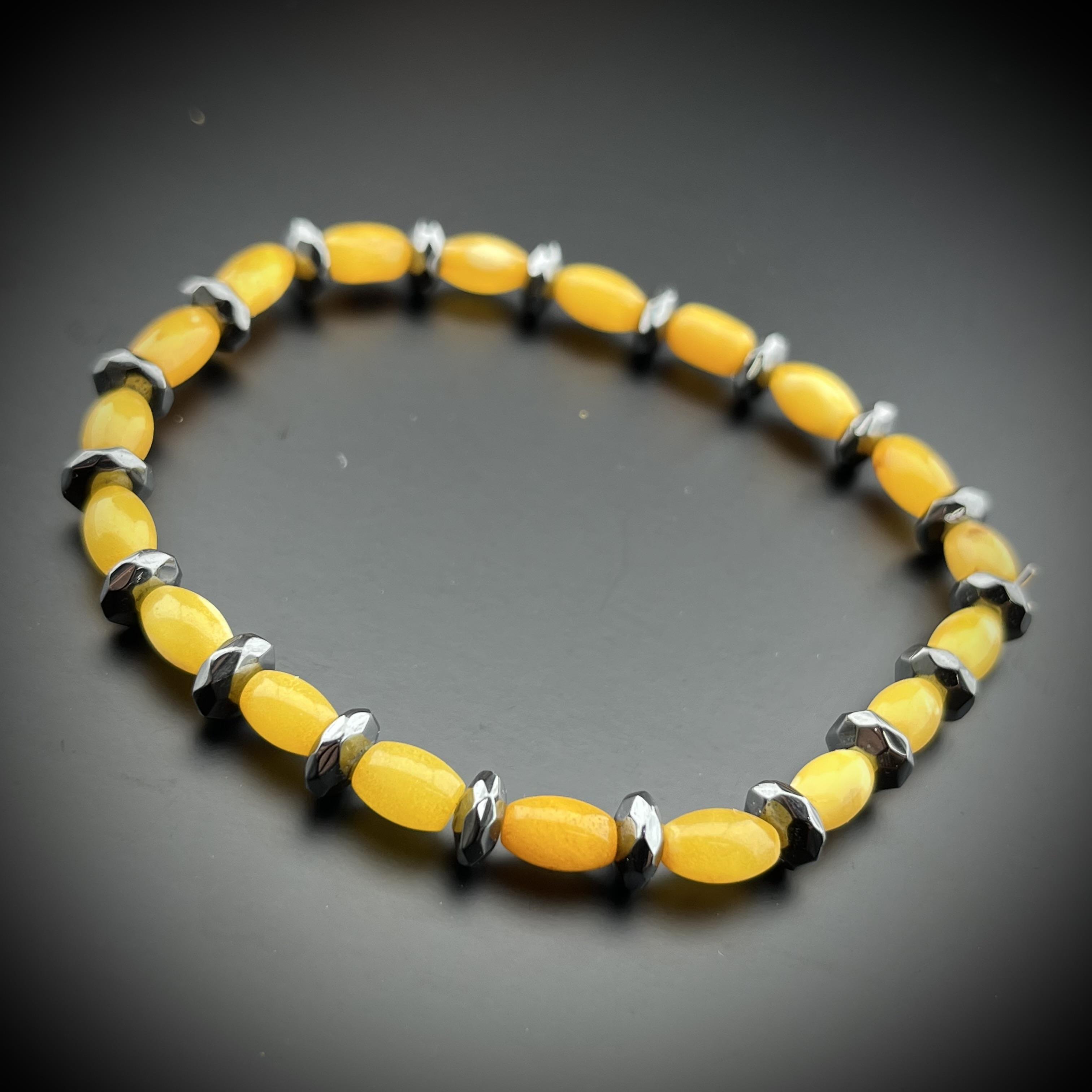 Damla Kehribar Bileklik