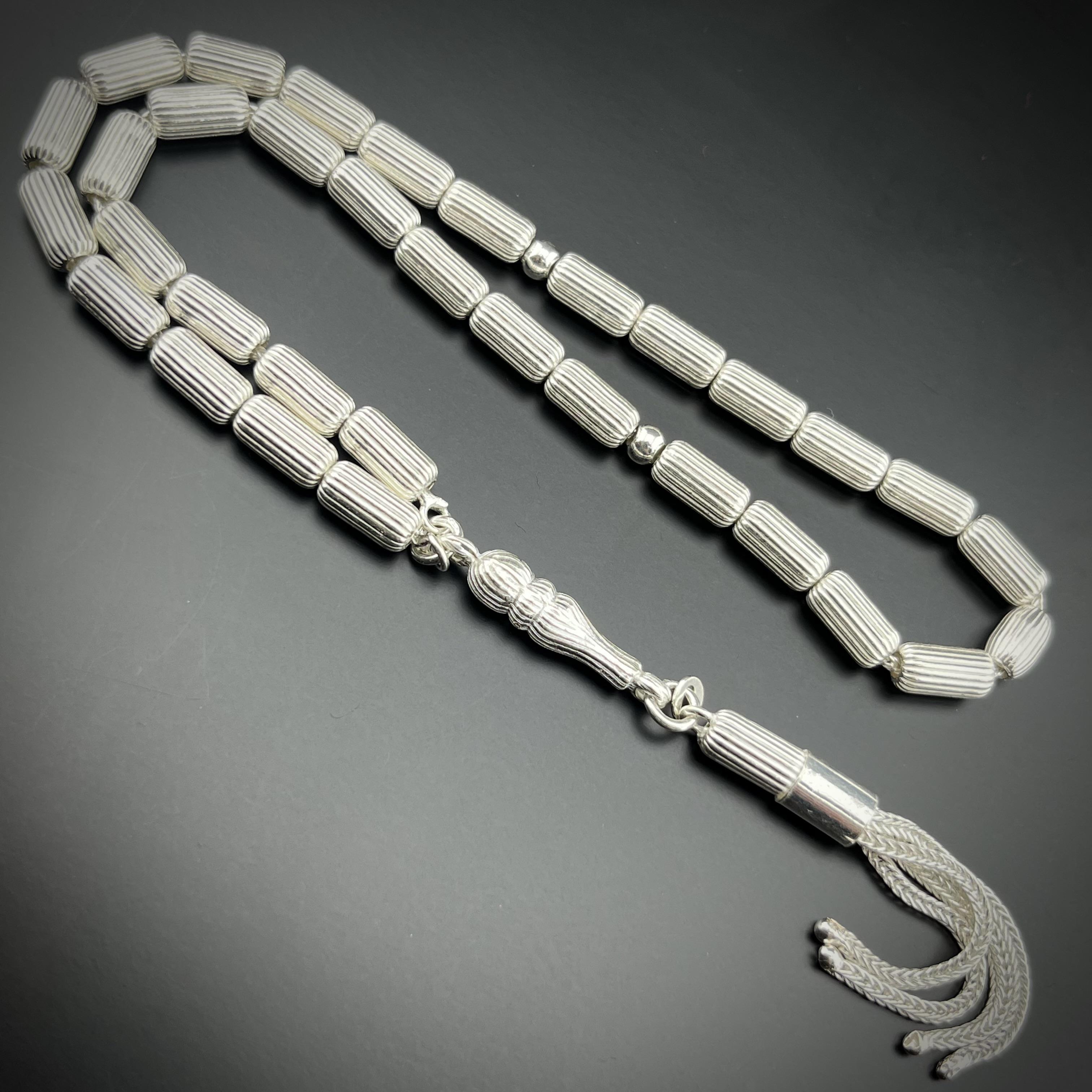 Kapsül Kesim Gümüş Tesbih