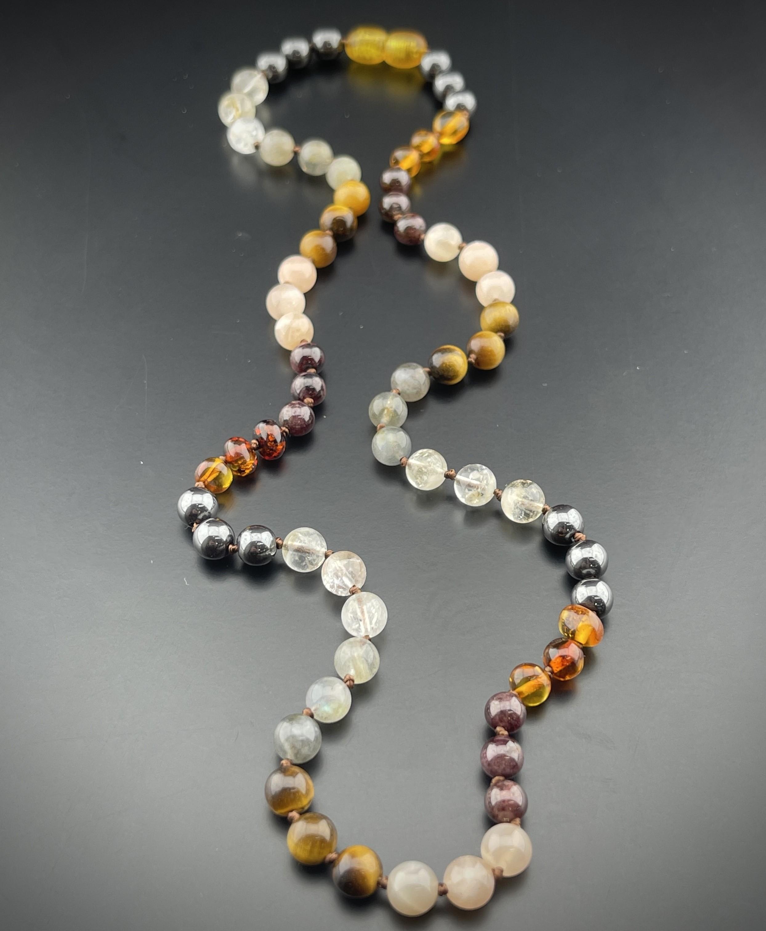 Aslan Burcu Doğal Taş Kolye