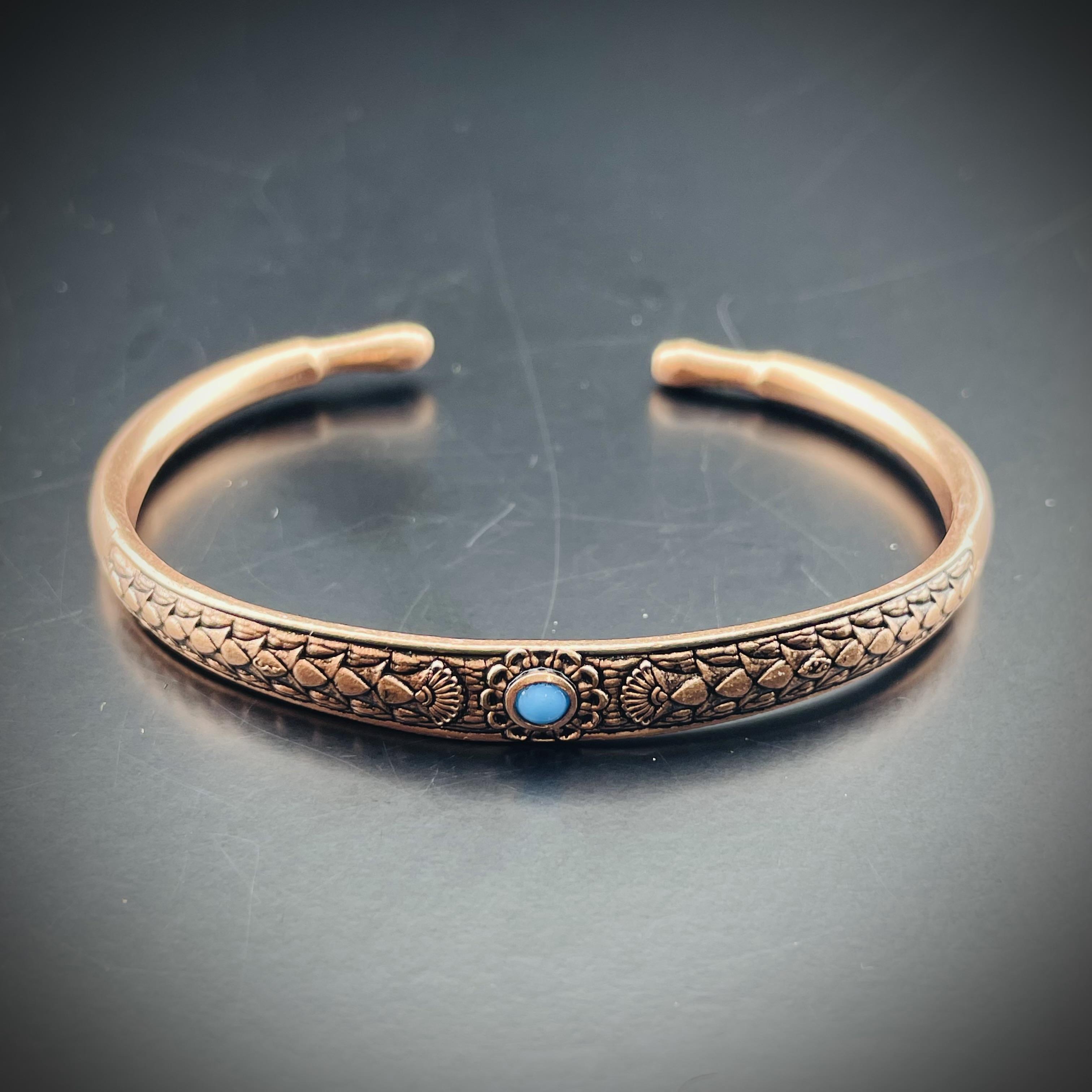 Desenli Bakır Bileklik