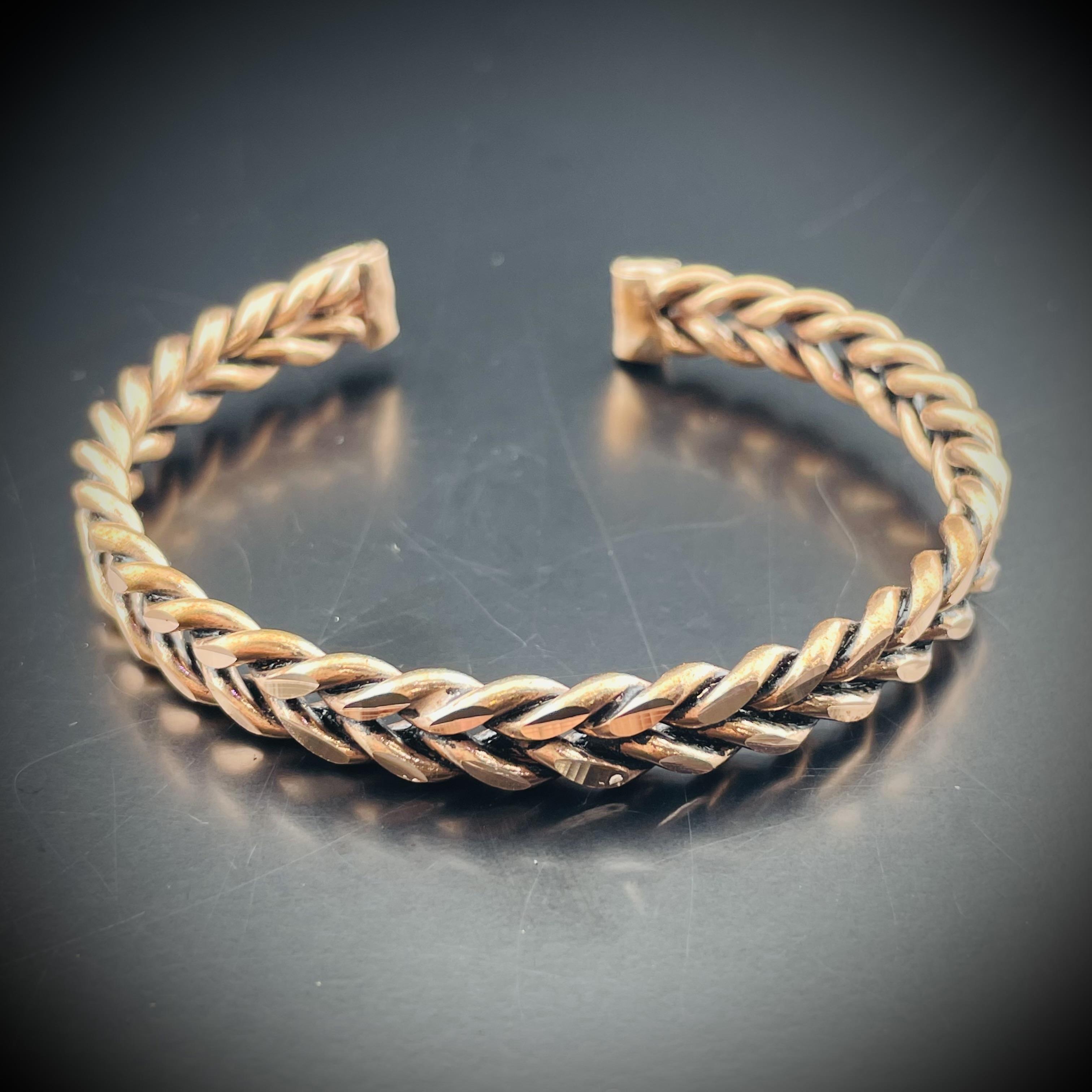 Desenli Bakır Bileklik