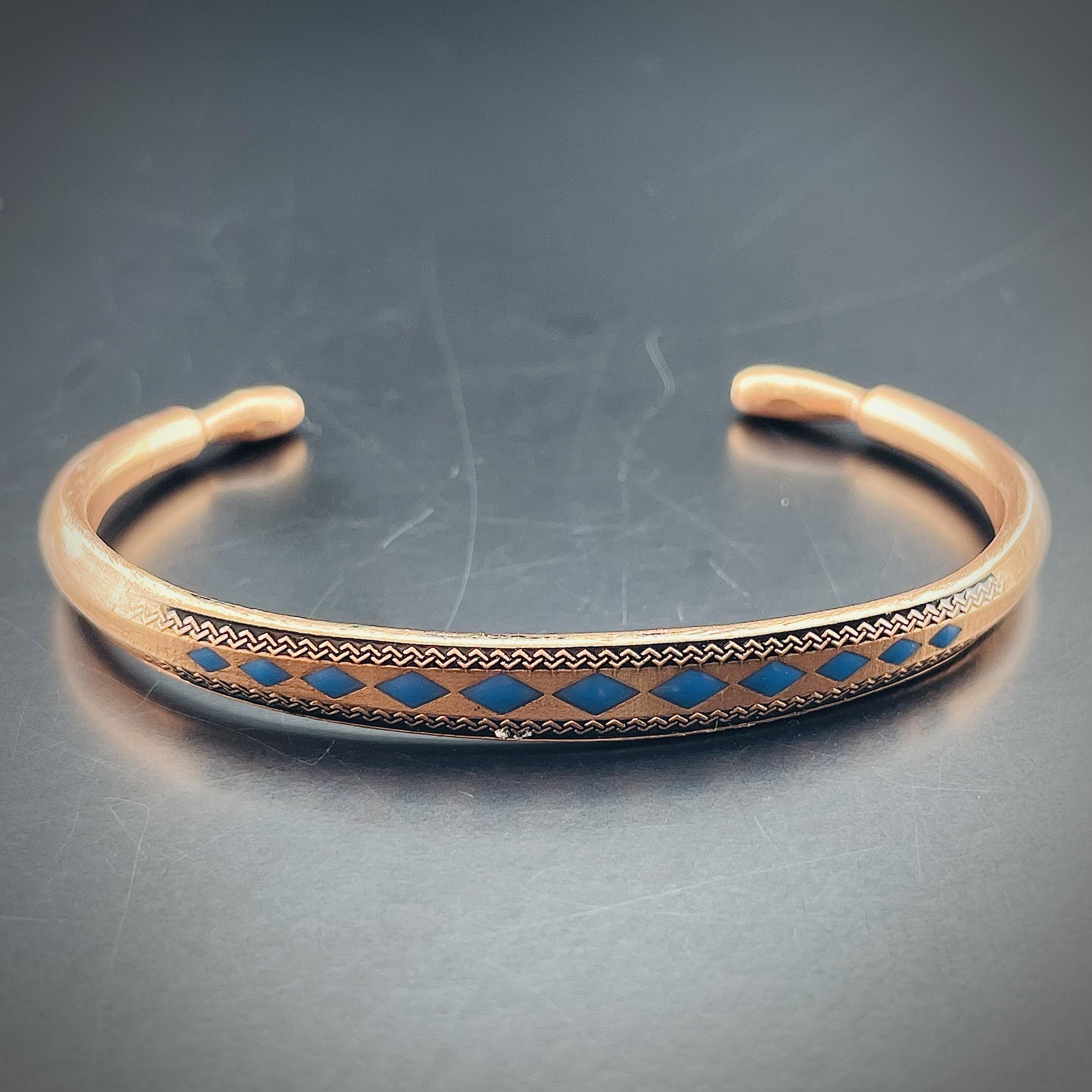Desenli Bakır Bileklik