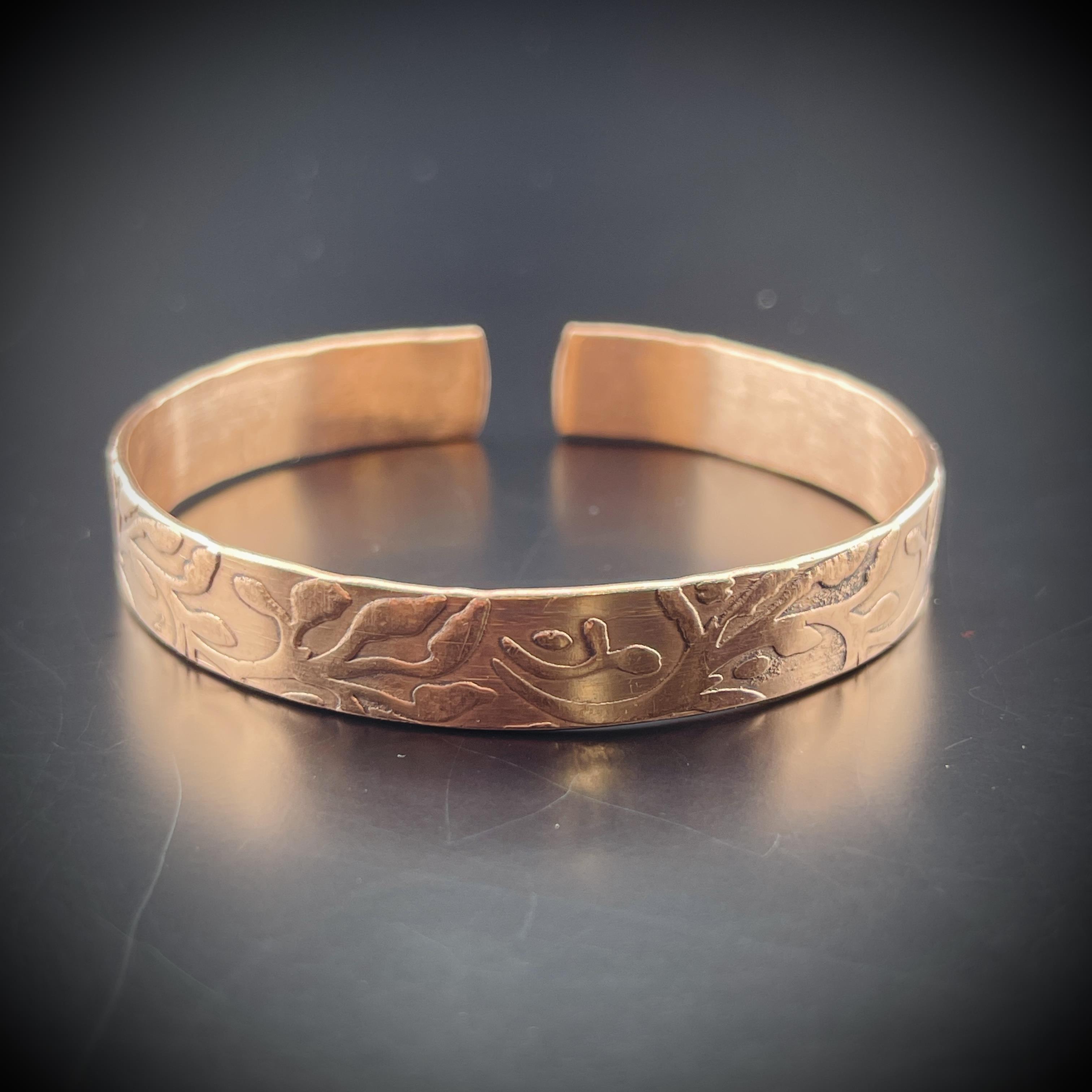 Desenli Bakır Bileklik