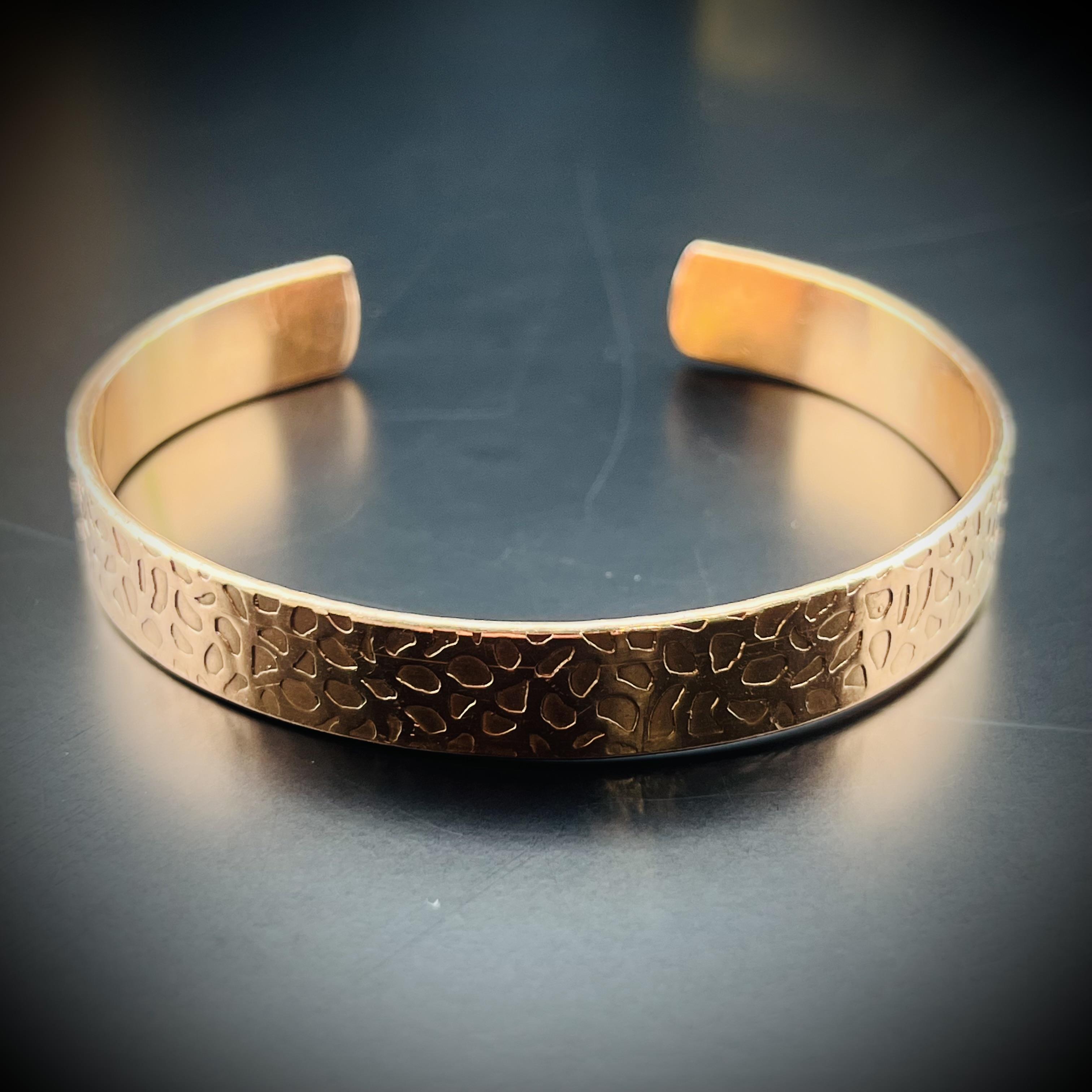 Desenli Bakır Bileklik