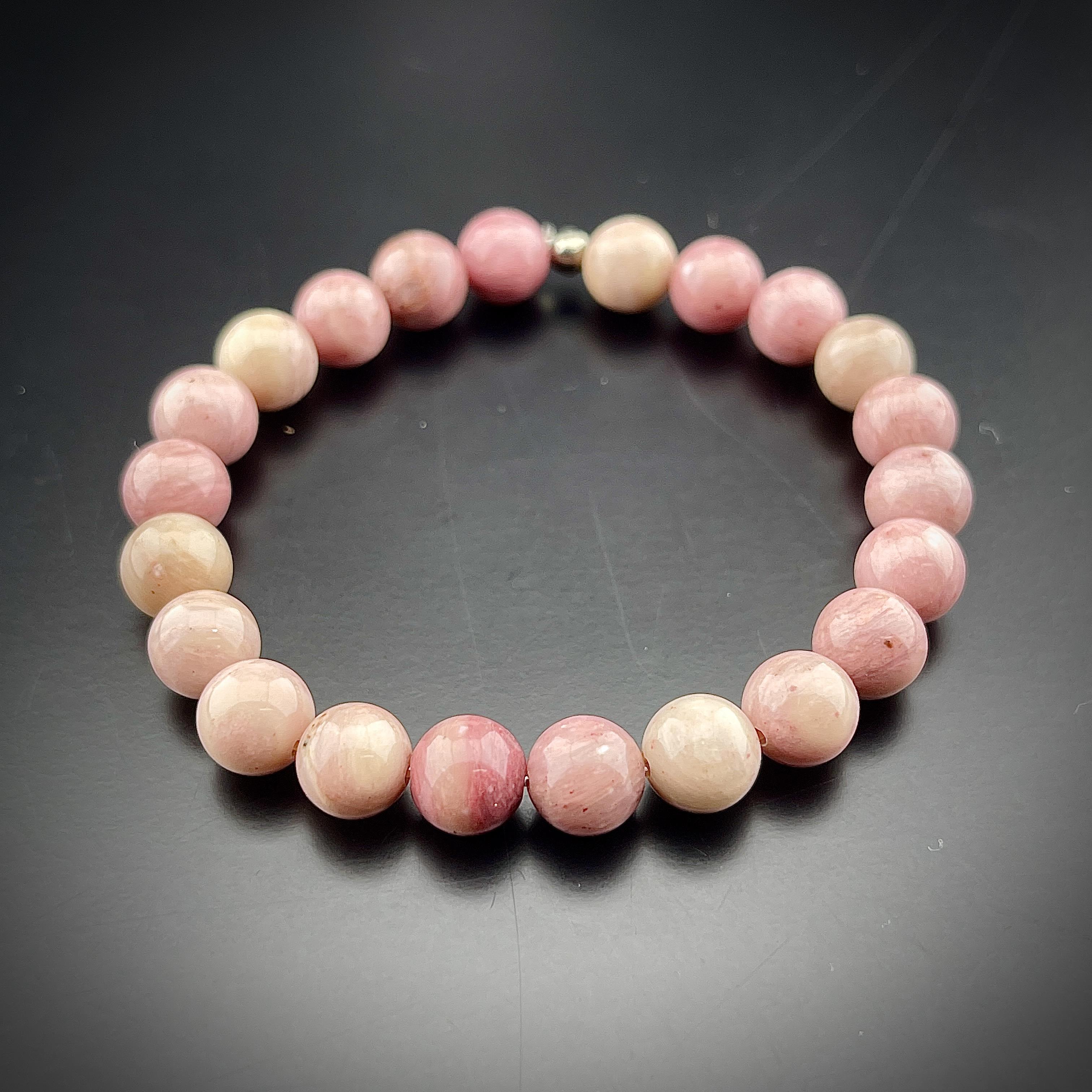 Rodonit Doğal Taş Bileklik