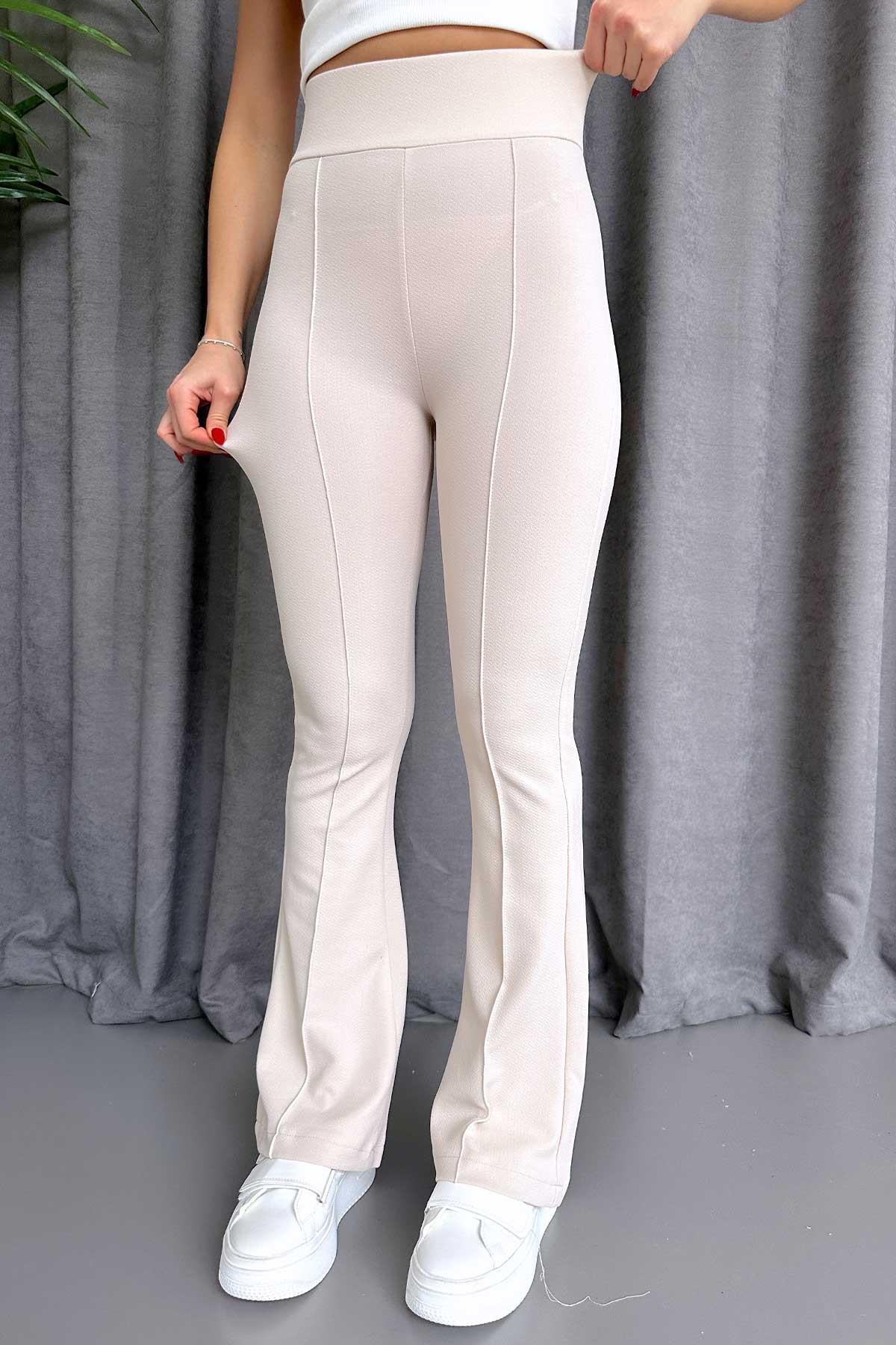 İspanyol Model Kadın Pantolon - Bej
