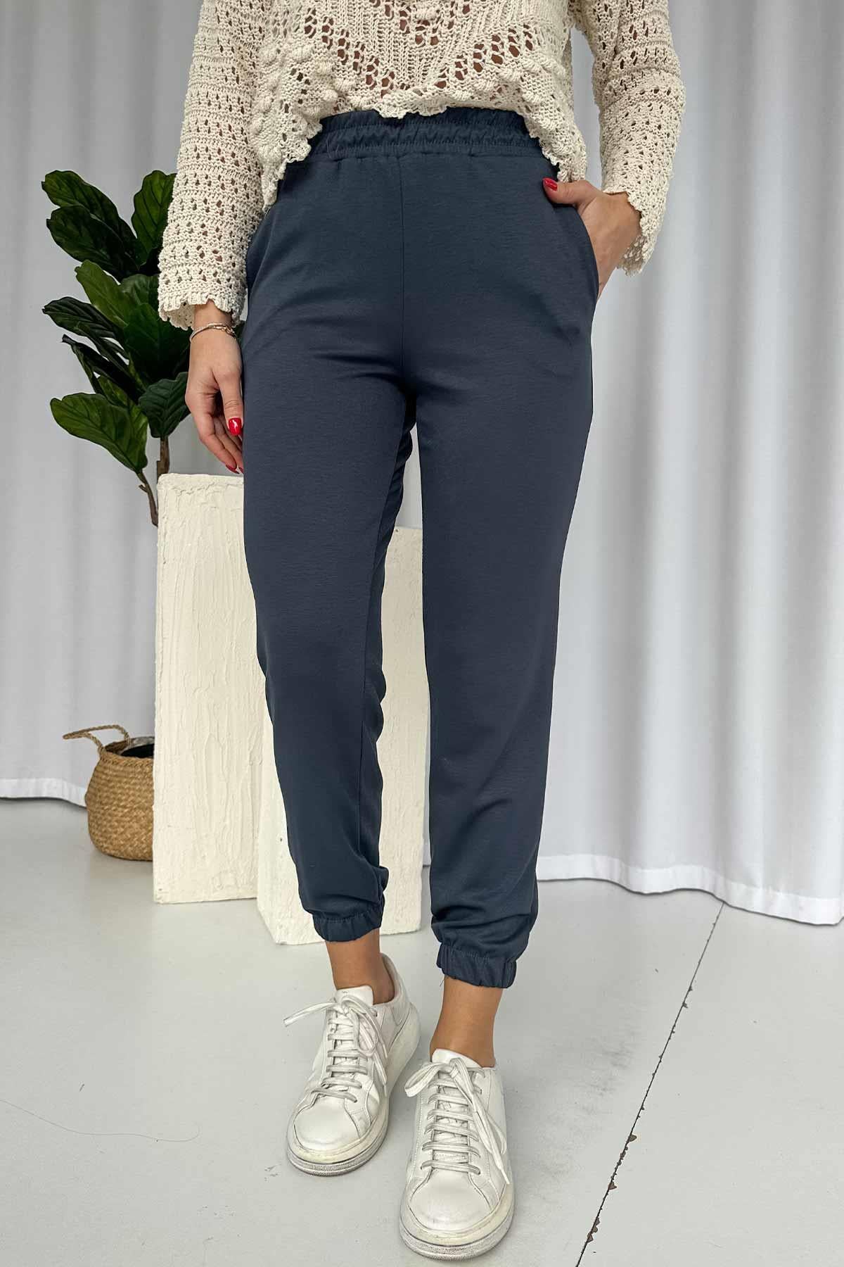 Paçası Lastikli Cepli Jogger Eşofman Altı - Antrasit