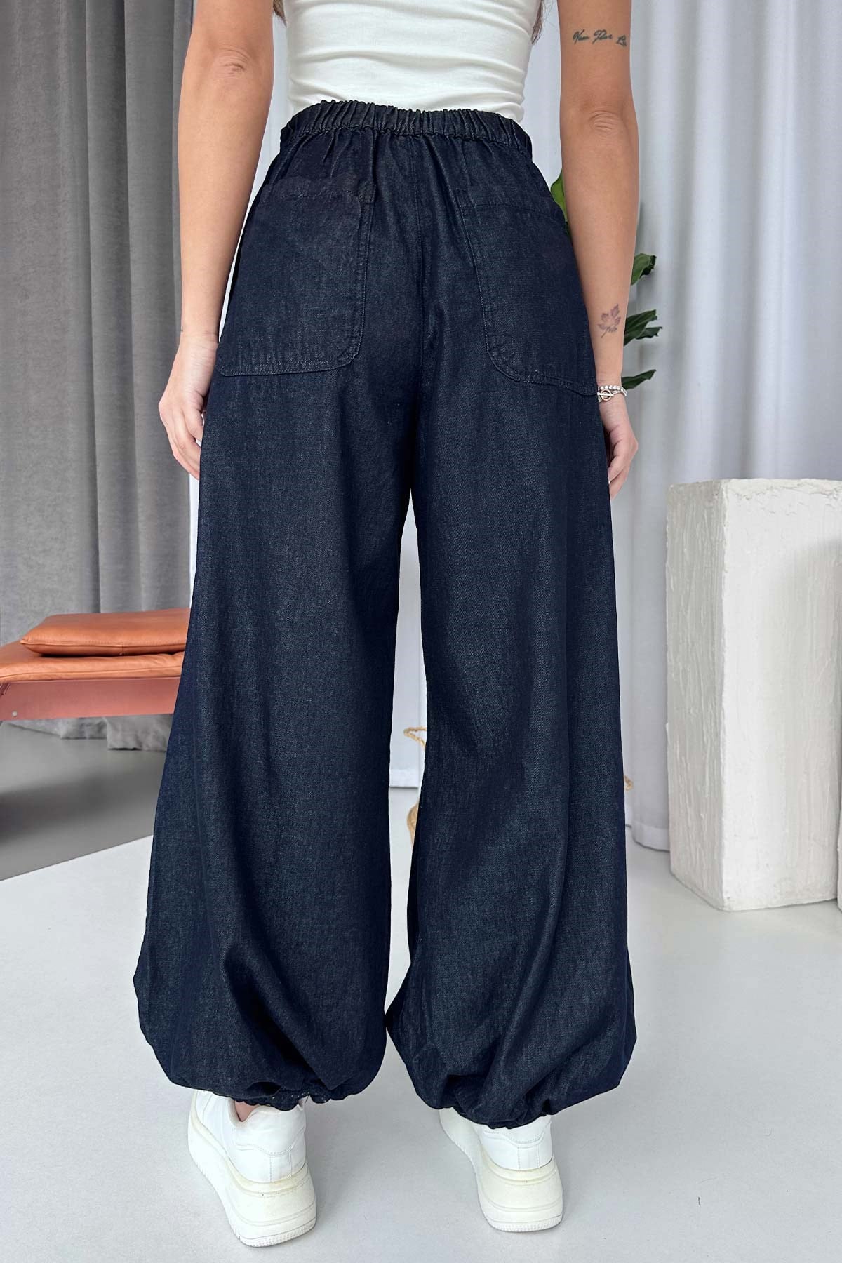 Şalvar Model Denim Kadın Pantolon