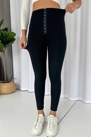 Çelik Toparlayıcı Ön Agraf Detaylı Korse Etkili Yüksek Bel Toparlayıcı Tayt