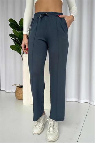 Çimalı Boru Paça Cepli Eşofman Altı - Antrasit