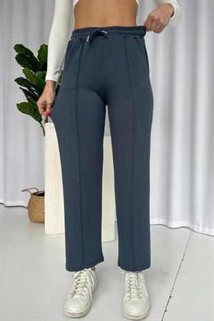 Çimalı Boru Paça Cepli Eşofman Altı - Antrasit