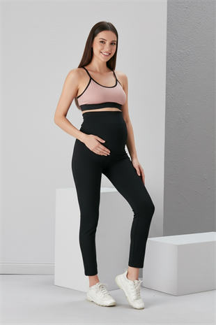 Hamile Kadın Tayt - Siyah