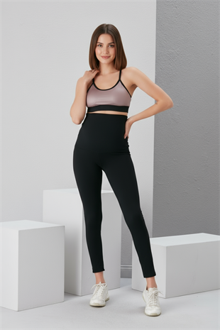 Hamile Kadın Tayt - Siyah